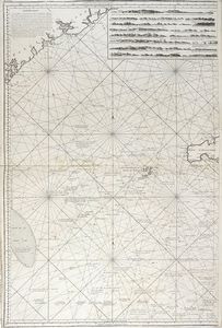 JEAN-BAPTISTE DEGAULLE : Nouvelle carte reduite de La Manche de Bretagne En trois Feuilles.  - Asta Arte Antica, Moderna e Contemporanea [Parte I] - Associazione Nazionale - Case d'Asta italiane