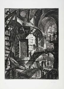 GIOVANNI BATTISTA PIRANESI - La torre rotonda.