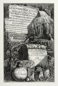 GIOVANNI BATTISTA PIRANESI : Frontespizio de Le rovine del castello dell'Acqua Giulia... e altri titoli incisi.  - Asta Arte Antica, Moderna e Contemporanea [Parte I] - Associazione Nazionale - Case d'Asta italiane