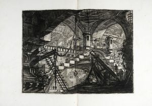 GIOVANNI BATTISTA PIRANESI : Carceri d'invenzione.  - Asta Arte Antica, Moderna e Contemporanea [Parte I] - Associazione Nazionale - Case d'Asta italiane