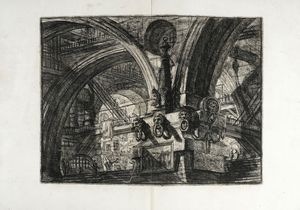GIOVANNI BATTISTA PIRANESI : Carceri d'invenzione.  - Asta Arte Antica, Moderna e Contemporanea [Parte I] - Associazione Nazionale - Case d'Asta italiane