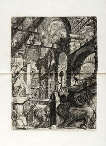 GIOVANNI BATTISTA PIRANESI : Carceri d'invenzione.  - Asta Arte Antica, Moderna e Contemporanea [Parte I] - Associazione Nazionale - Case d'Asta italiane