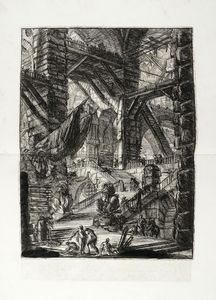 GIOVANNI BATTISTA PIRANESI : Carceri d'invenzione.  - Asta Arte Antica, Moderna e Contemporanea [Parte I] - Associazione Nazionale - Case d'Asta italiane