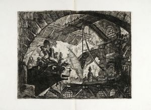 GIOVANNI BATTISTA PIRANESI : Carceri d'invenzione.  - Asta Arte Antica, Moderna e Contemporanea [Parte I] - Associazione Nazionale - Case d'Asta italiane