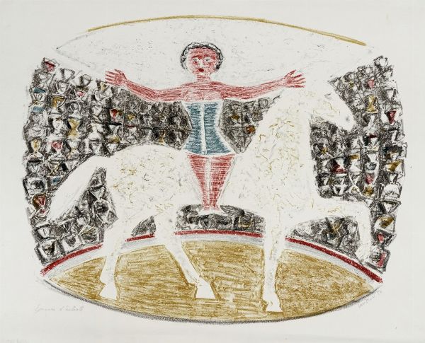 Massimo Campigli : L'ecuyre.  - Asta Arte Antica, Moderna e Contemporanea [Parte II] - Associazione Nazionale - Case d'Asta italiane