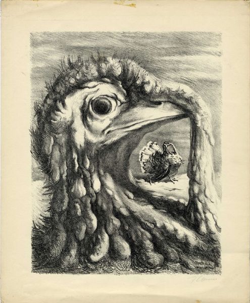 Fabrizio Clerici : Lotto composto da 3 litografie, raffiguranti vari animali dal Bestiario.  - Asta Arte Antica, Moderna e Contemporanea [Parte II] - Associazione Nazionale - Case d'Asta italiane