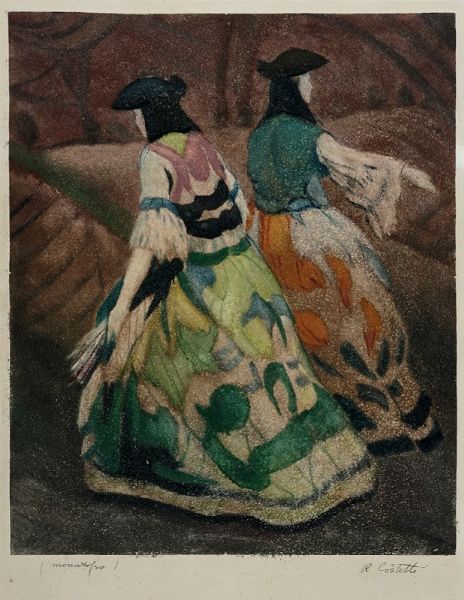 Romeo Costetti : Figure veneziane.  - Asta Arte Antica, Moderna e Contemporanea [Parte II] - Associazione Nazionale - Case d'Asta italiane