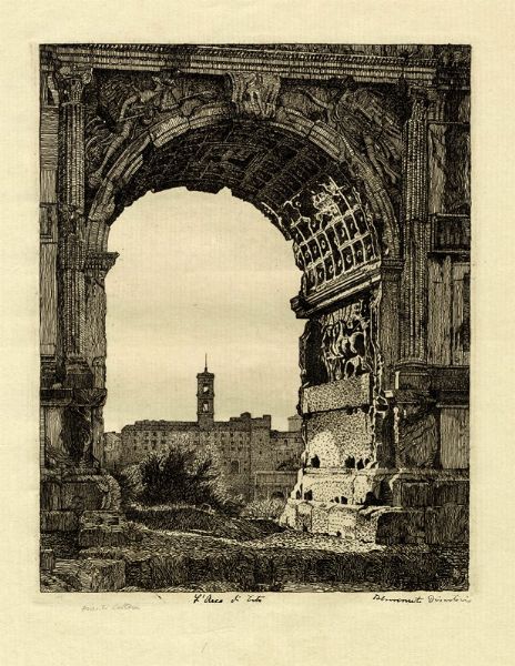 BENVENUTO DISERTORI : Lotto di 3 incisioni a tema Roma.  - Asta Arte Antica, Moderna e Contemporanea [Parte II] - Associazione Nazionale - Case d'Asta italiane