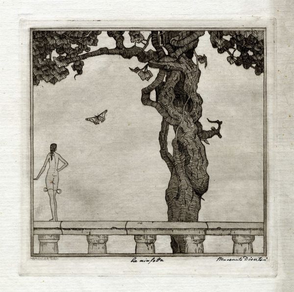 BENVENUTO DISERTORI : La ninfetta.  - Asta Arte Antica, Moderna e Contemporanea [Parte II] - Associazione Nazionale - Case d'Asta italiane