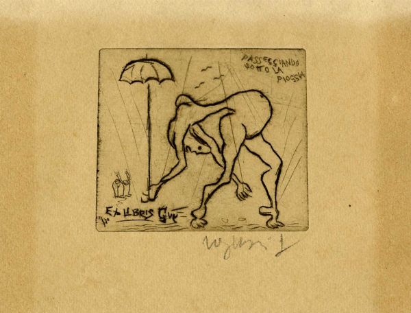 Franco Rognoni : Lotto composto di 7 ex libris.  - Asta Arte Antica, Moderna e Contemporanea [Parte II] - Associazione Nazionale - Case d'Asta italiane