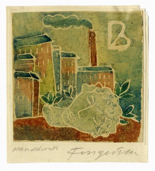 MICHEL FINGESTEN : Lotto composto di 2 ex libris.  - Asta Arte Antica, Moderna e Contemporanea [Parte II] - Associazione Nazionale - Case d'Asta italiane