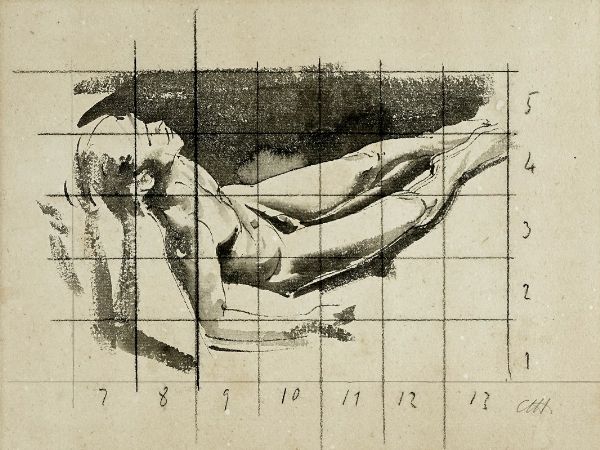 Pietro Annigoni : Lotto composto di 2 acquerelli.  - Asta Arte Antica, Moderna e Contemporanea [Parte II] - Associazione Nazionale - Case d'Asta italiane