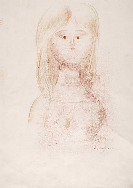 Antonio Bueno : Ritratto femminile.  - Asta Arte Antica, Moderna e Contemporanea [Parte II] - Associazione Nazionale - Case d'Asta italiane