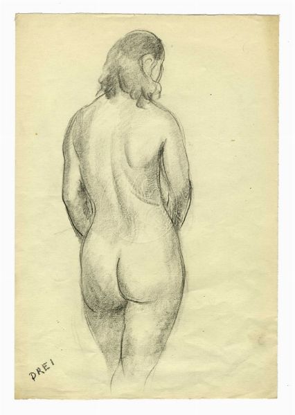 ERCOLE DREI : Nudo femminile.  - Asta Arte Antica, Moderna e Contemporanea [Parte II] - Associazione Nazionale - Case d'Asta italiane