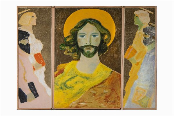 Salvatore Fiume : Il Cristo che sorride.  - Asta Arte Antica, Moderna e Contemporanea [Parte II] - Associazione Nazionale - Case d'Asta italiane