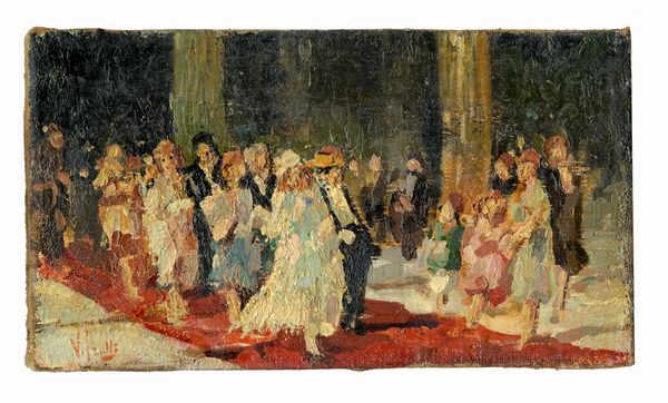 Vincenzo Irolli : Festa di nozze.  - Asta Arte Antica, Moderna e Contemporanea [Parte II] - Associazione Nazionale - Case d'Asta italiane