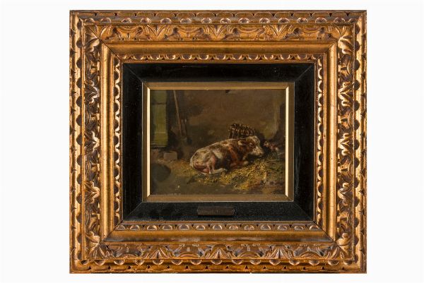 TIZIANO [TITO] PELLICCIOTTI : Il vitello.  - Asta Arte Antica, Moderna e Contemporanea [Parte II] - Associazione Nazionale - Case d'Asta italiane