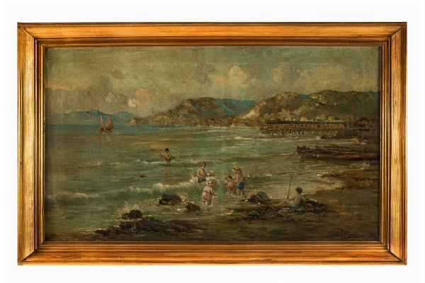 Francesco Romano : Marina.  - Asta Arte Antica, Moderna e Contemporanea [Parte II] - Associazione Nazionale - Case d'Asta italiane