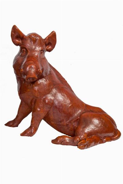 FELICE TOSALLI : Cinghiale.  - Asta Arte Antica, Moderna e Contemporanea [Parte II] - Associazione Nazionale - Case d'Asta italiane