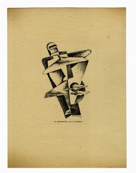 DOMENICO (DETTO MINO) DELLE SITE : Lo scafandro dello spazio.  - Asta Arte Antica, Moderna e Contemporanea [Parte II] - Associazione Nazionale - Case d'Asta italiane