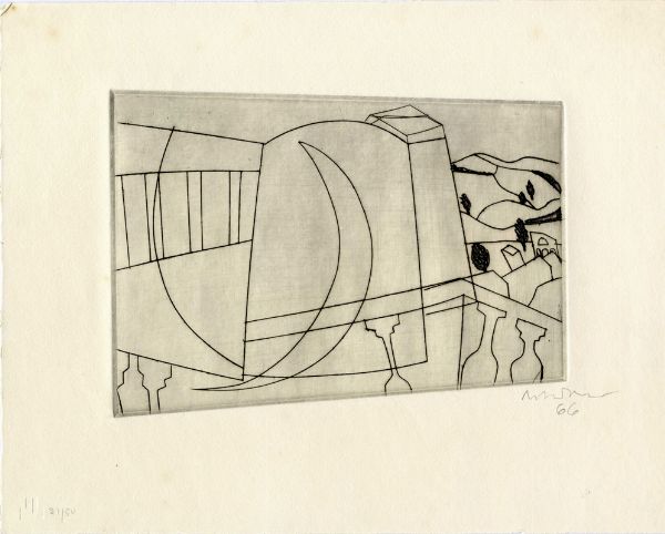 BENJAMIN NICHOLSON : San Gimignano.  - Asta Arte Antica, Moderna e Contemporanea [Parte II] - Associazione Nazionale - Case d'Asta italiane