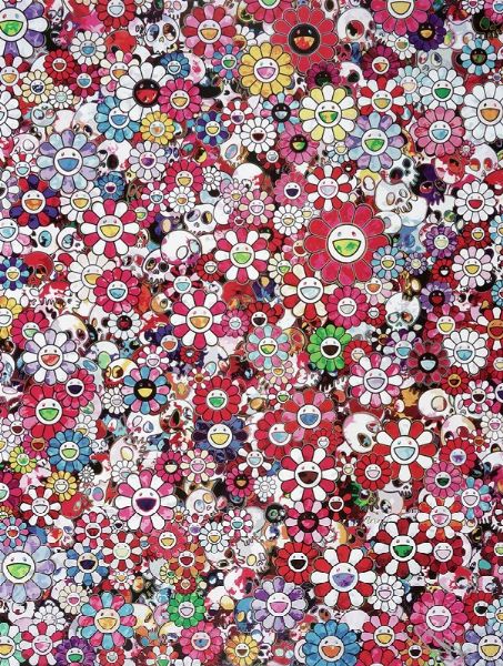 TAKASHI MURAKAMI : Skulls and Flowers Red.  - Asta Arte Antica, Moderna e Contemporanea [Parte II] - Associazione Nazionale - Case d'Asta italiane