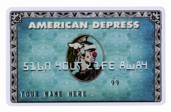 Banksy : American Depress Credit Card.  - Asta Arte Antica, Moderna e Contemporanea [Parte II] - Associazione Nazionale - Case d'Asta italiane