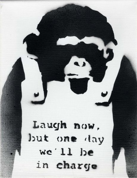 Banksy : Dismaland. Laugh now, but one day we'll be in charge.  - Asta Arte Antica, Moderna e Contemporanea [Parte II] - Associazione Nazionale - Case d'Asta italiane