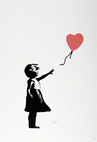Banksy : The Balloon Girl.  - Asta Arte Antica, Moderna e Contemporanea [Parte II] - Associazione Nazionale - Case d'Asta italiane