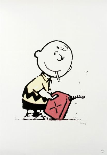 Banksy : Charlie Brown.  - Asta Arte Antica, Moderna e Contemporanea [Parte II] - Associazione Nazionale - Case d'Asta italiane