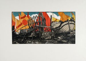 FRANCESCO NONNI - Vele romagnole (Cantiere a Rimini).