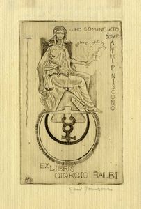 RAOUL DAL MOLIN FERENZONA : Lotto composto di 4 ex libris.  - Asta Arte Antica, Moderna e Contemporanea [Parte II] - Associazione Nazionale - Case d'Asta italiane