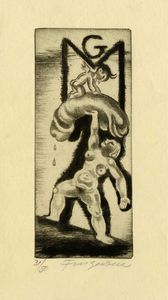 MICHEL FINGESTEN : Lotto composto di 5 ex libris.  - Asta Arte Antica, Moderna e Contemporanea [Parte II] - Associazione Nazionale - Case d'Asta italiane