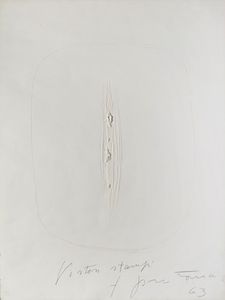 LUCIO FONTANA - Concetto Spaziale.