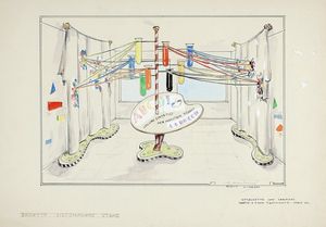 Ivanhoe Gambini : Lotto composto di 3 progetti, 1 lucido e 2 fotografie.  - Asta Arte Antica, Moderna e Contemporanea [Parte II] - Associazione Nazionale - Case d'Asta italiane