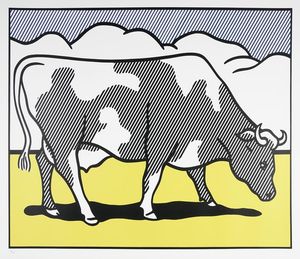 Roy Lichtenstein - Cow Going Abstract (Triptych).