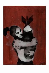 Banksy - Bomb Love (Hugger Bomb).