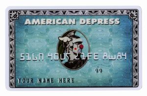 Banksy - American Depress Credit Card.