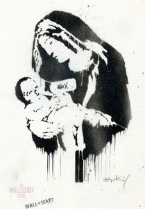 Banksy - The Walled Off Hotel. Virgin Mary (Toxic Mary).