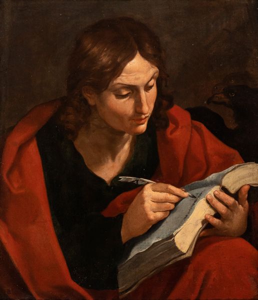 Guido Reni , Cerchia di : San Giovanni Evangelista  - Asta Dipinti, disegni e sculture dal XIV al XIX secolo - Associazione Nazionale - Case d'Asta italiane