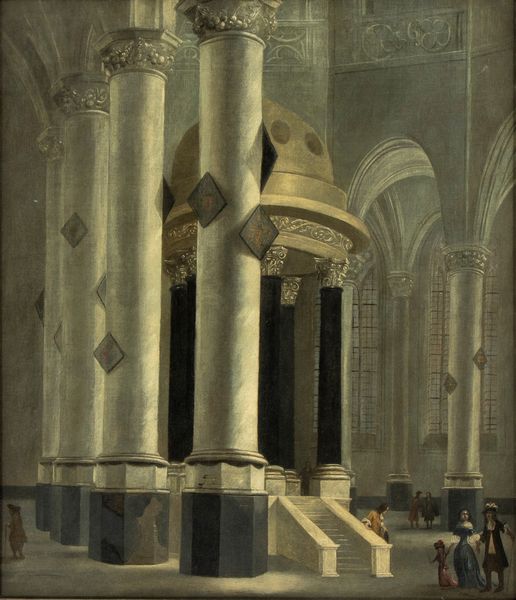 Daniel De Blieck, Attribuito a : Interno di chiesa olandese  - Asta Dipinti, disegni e sculture dal XIV al XIX secolo - Associazione Nazionale - Case d'Asta italiane