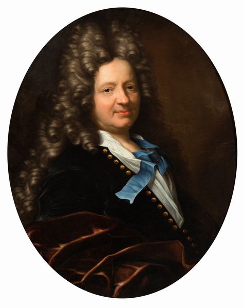 Nicolas De Largillière, Attribuito a : Ritratto di gentiluomo con nastro azzurro  - Asta Dipinti, disegni e sculture dal XIV al XIX secolo - Associazione Nazionale - Case d'Asta italiane
