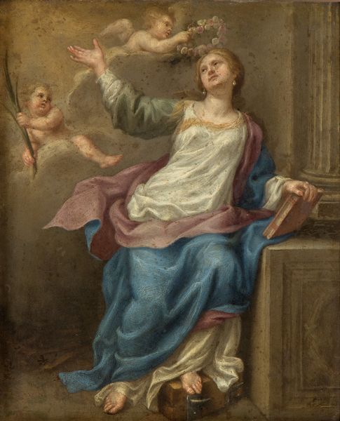 Sebastiano Conca, Attribuito a : Santa Caterina d'Alessandria  - Asta Dipinti, disegni e sculture dal XIV al XIX secolo - Associazione Nazionale - Case d'Asta italiane