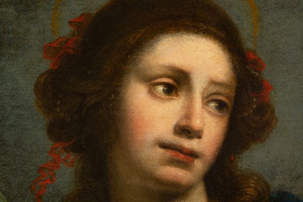Felice Ficherelli Riposo : Sant'Agnese martire  - Asta Dipinti, disegni e sculture dal XIV al XIX secolo - Associazione Nazionale - Case d'Asta italiane