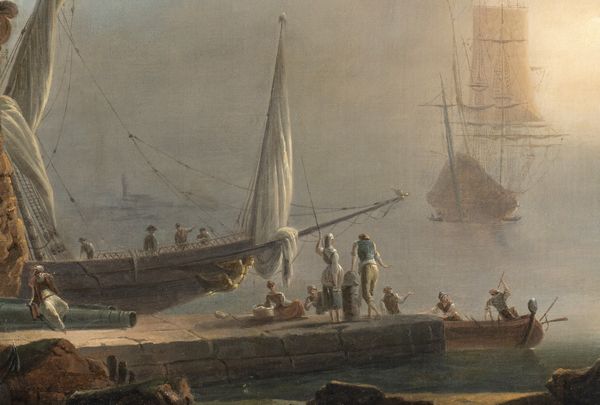 Francesco Fidanza : Veduta del porto di Messina  - Asta Dipinti, disegni e sculture dal XIV al XIX secolo - Associazione Nazionale - Case d'Asta italiane