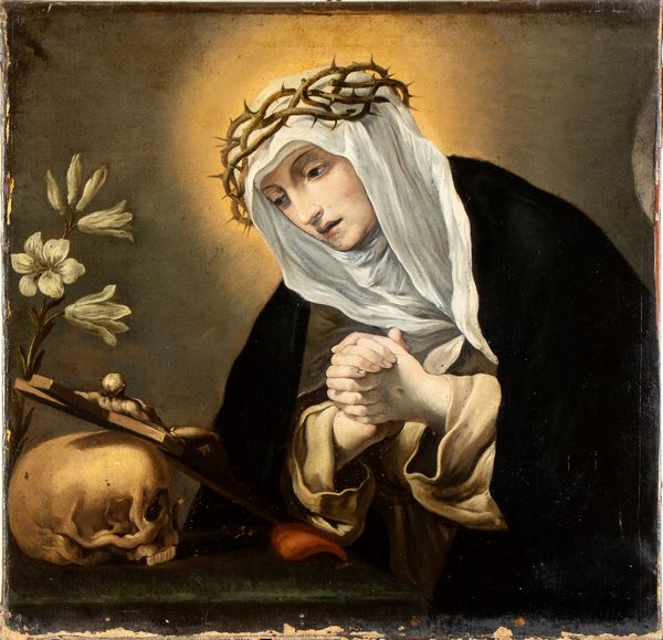 Artista fiorentino, seconda metà XVII secolo : Santa Caterina da Siena  - Asta Dipinti, disegni e sculture dal XIV al XIX secolo - Associazione Nazionale - Case d'Asta italiane