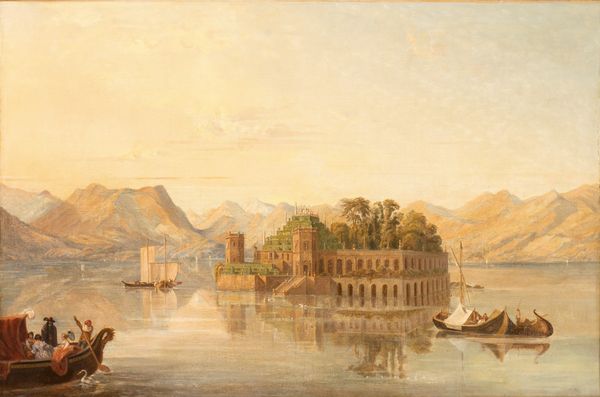 Pierre Catrufo : Veduta dell'Isola bella sul Lago Maggiore  - Asta Dipinti, disegni e sculture dal XIV al XIX secolo - Associazione Nazionale - Case d'Asta italiane
