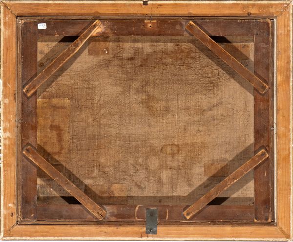 Artista nord-europeo attivo a Roma, XIX secolo : Famiglia di contadini al desco  - Asta Dipinti, disegni e sculture dal XIV al XIX secolo - Associazione Nazionale - Case d'Asta italiane