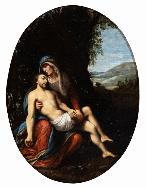Artista emiliano, fine XVI - inizio XVII secolo : Pietà  - Asta Dipinti, disegni e sculture dal XIV al XIX secolo - Associazione Nazionale - Case d'Asta italiane