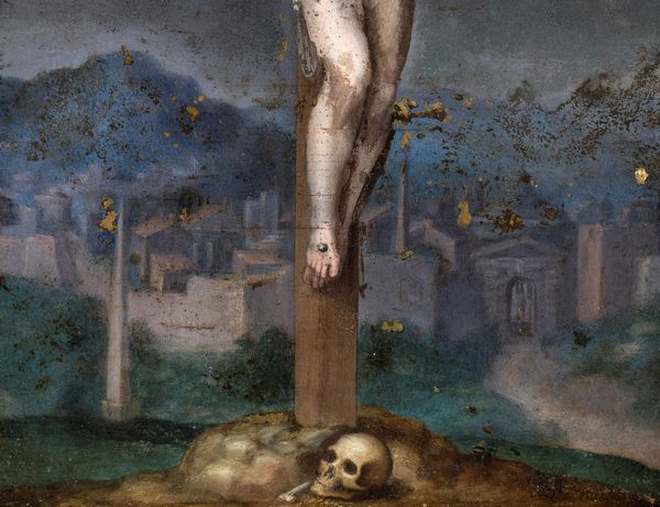 Michelangelo Buonarroti, Cerchia di : Crocifissione  - Asta Dipinti, disegni e sculture dal XIV al XIX secolo - Associazione Nazionale - Case d'Asta italiane